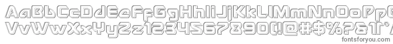 Шрифт Usangelengrave – серые шрифты на белом фоне