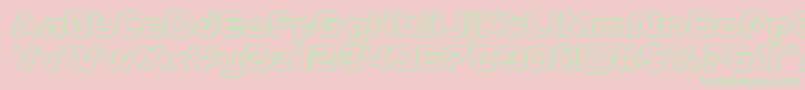 Usangelengrave Font – Green Fonts on Pink Background
