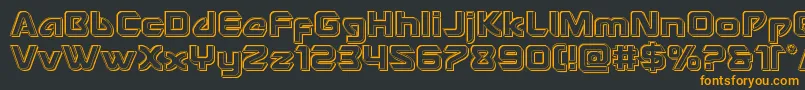 Usangelengrave Font – Orange Fonts on Black Background