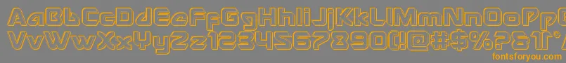 Usangelengrave Font – Orange Fonts on Gray Background