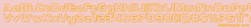 Usangelengrave Font – Orange Fonts on Pink Background
