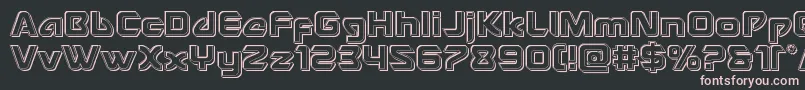 Usangelengrave Font – Pink Fonts on Black Background