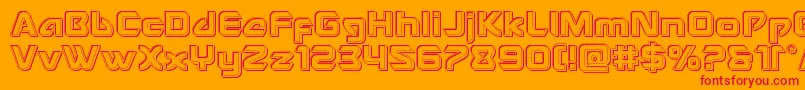 Usangelengrave Font – Red Fonts on Orange Background