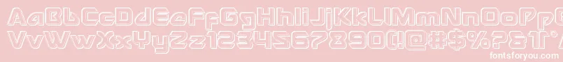 Usangelengrave Font – White Fonts on Pink Background