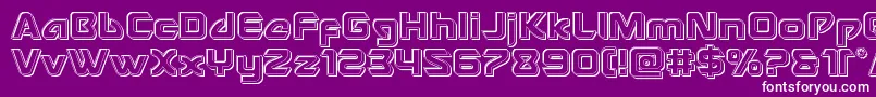 Usangelengrave Font – White Fonts on Purple Background