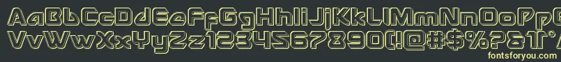 Usangelengrave Font – Yellow Fonts on Black Background