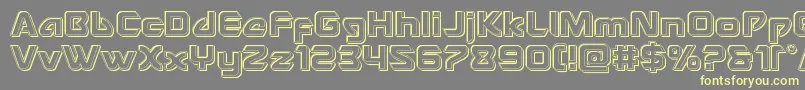 Usangelengrave Font – Yellow Fonts on Gray Background