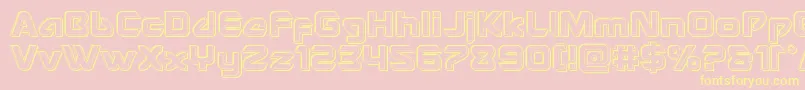 Usangelengrave Font – Yellow Fonts on Pink Background