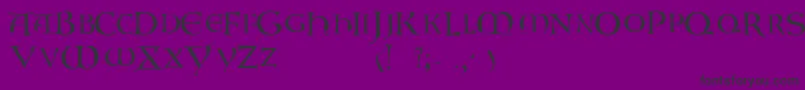 GaboniscapssskRegular-fontti – mustat fontit violetilla taustalla