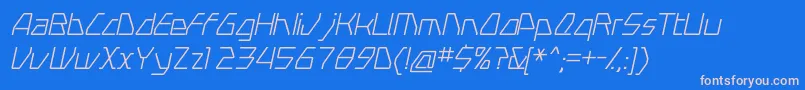 fuente SwerveLightitalic – Fuentes Rosadas Sobre Fondo Azul