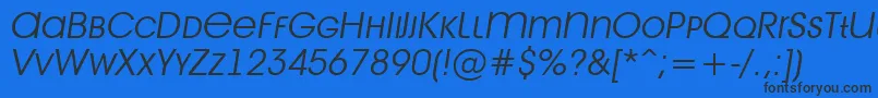 Шрифт Avant28 – чёрные шрифты на синем фоне