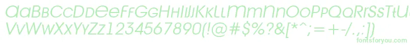 Avant28 Font – Green Fonts on White Background