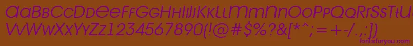 Шрифт Avant28 – фиолетовые шрифты на коричневом фоне