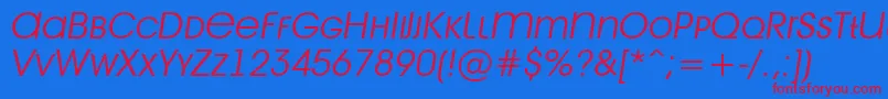 Шрифт Avant28 – красные шрифты на синем фоне