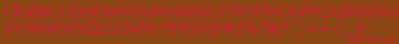 Avant28 Font – Red Fonts on Brown Background