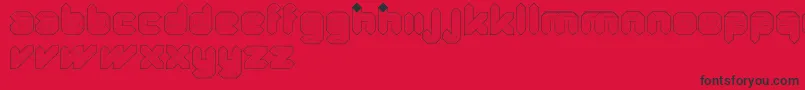 QuadLight Font – Black Fonts on Red Background