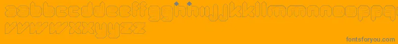 QuadLight Font – Gray Fonts on Orange Background