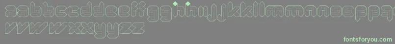 Шрифт QuadLight – зелёные шрифты на сером фоне