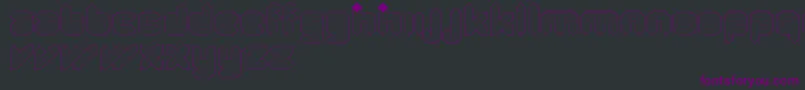 QuadLight Font – Purple Fonts on Black Background