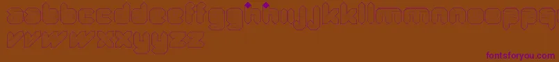 QuadLight Font – Purple Fonts on Brown Background