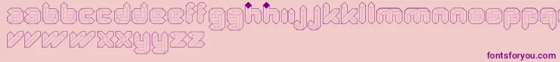 QuadLight Font – Purple Fonts on Pink Background