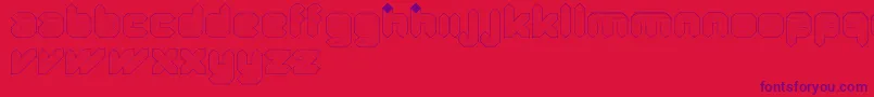 QuadLight-Schriftart – Violette Schriften auf rotem Hintergrund