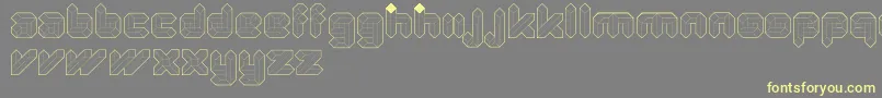 QuadLight Font – Yellow Fonts on Gray Background