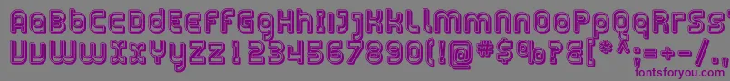 Plasma13 Font – Purple Fonts on Gray Background