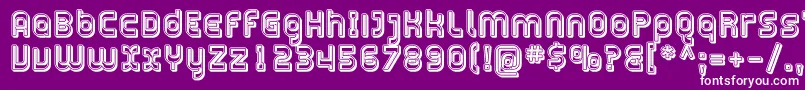 Plasma13 Font – White Fonts on Purple Background