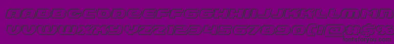 Annapolisbevelital Font – Black Fonts on Purple Background