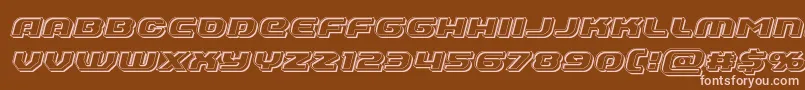 Annapolisbevelital Font – Pink Fonts on Brown Background