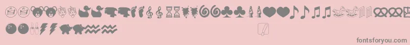 Elephantsandbears Font – Gray Fonts on Pink Background