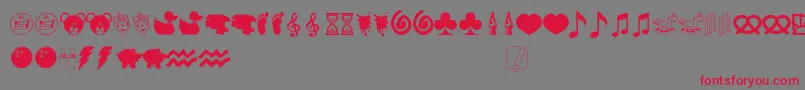 Elephantsandbears Font – Red Fonts on Gray Background