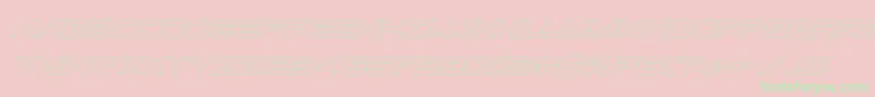 Ghostclanoutital Font – Green Fonts on Pink Background