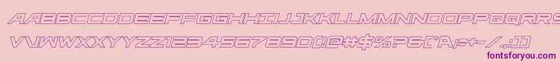 Ghostclanoutital Font – Purple Fonts on Pink Background
