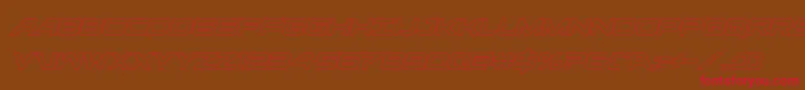Ghostclanoutital Font – Red Fonts on Brown Background