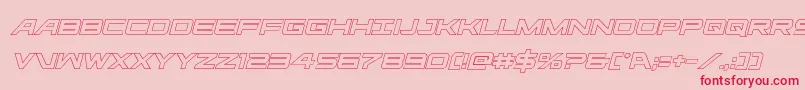 More about Ghostclanoutital Font Ghostclanoutital Font – Red Fonts on Pink Background