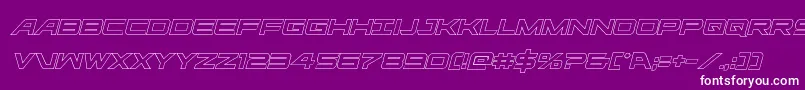 Ghostclanoutital Font – White Fonts on Purple Background