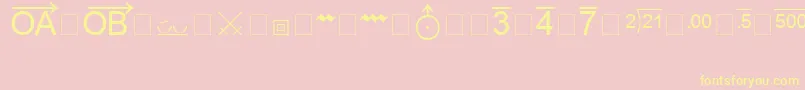 Refspecialty Font – Yellow Fonts on Pink Background