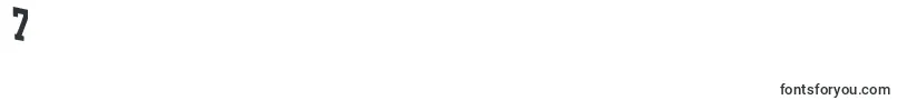 Czcionka Neolith – czcionki cyfry 7