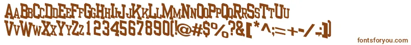 Шрифт Neolith – коричневые шрифты на белом фоне