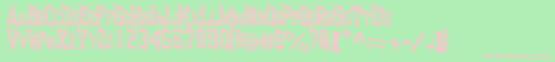 Neolith Font – Pink Fonts on Green Background