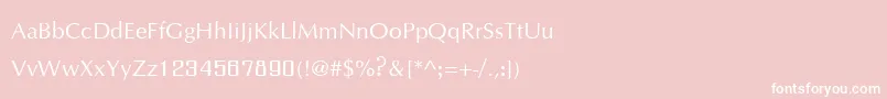 Irisupc Font – White Fonts on Pink Background
