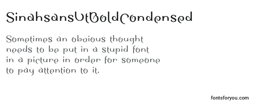 SinahsansLtBoldCondensed-fontti
