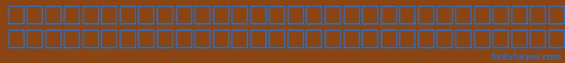 Svfwfbo Font – Blue Fonts on Brown Background