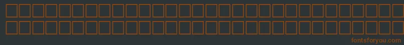 Шрифт Svfwfbo – коричневые шрифты на чёрном фоне