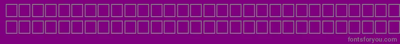 Czcionka Svfwfbo – szare czcionki na fioletowym tle