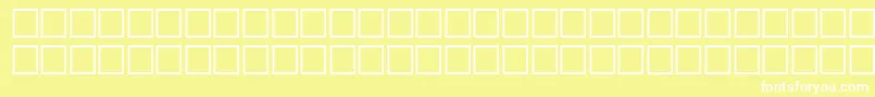 Svfwfbo Font – White Fonts on Yellow Background
