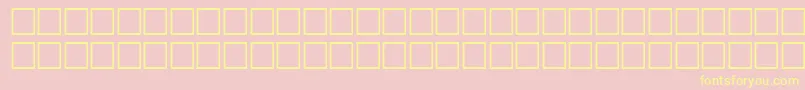 Svfwfbo Font – Yellow Fonts on Pink Background