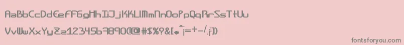 Amplitudesboldshort Font – Gray Fonts on Pink Background
